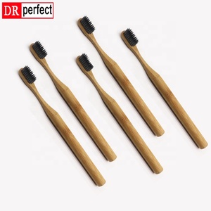 100% Brosse à dents en bambou zéro déchet 4-Pack pour les familles Nylon à poils durs pour enfants Marque privée Usage domestique - Product Image 3