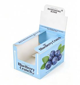 Custom <b>Print</b> <b>Design</b> Recyclable Folding Box with Matt Lamination & Embossing for Retail Store Food Display & Product <b>Packaging</b> - Product Image 1