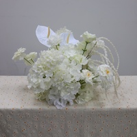New Trend 2026 Fresh Green Artificial Floral Runner Table Centerpiece Arrangement for Wedding Event Decor