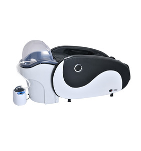 HICOMED Hot Selling <strong>Electric</strong> Salon Beauty Furniture With Basin Green PU Leather Shampoo <strong>Chair</strong> Washing Bed With Ceramic Basin - Product Image 4