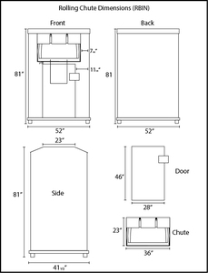 Cajas de acero galvanizado duraderas para donar ropa utilizadas como contenedores para recoger ropa y libros - Product Image 6