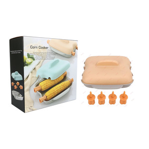 Nuevo y Moderno <span class=keywords><strong>Olla</strong></span> <span class=keywords><strong>para</strong></span> Cocinar Maíz en <span class=keywords><strong>Microondas</strong></span> con 2 Brochetas, Tapa y Asa <span class=keywords><strong>para</strong></span> Maíz y Huevo al Vapor - Product Image 5
