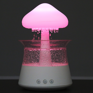 300ml Capacity 7 Colors Night Light Lamp Adjustable Water Flow Mushroom <strong>Raindrop</strong> Humidifier Rain <strong>Cloud</strong> Aroma <strong>Diffuser</strong> for Home - Product Image 1