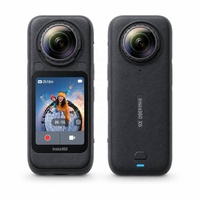 Caméra d'action panoramique 360° Insta360 X6 8K 120MP étanche 30m, kit de création de vlog pour les professionnels