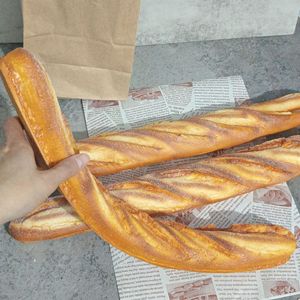 <span class=keywords><strong>ขนมปัง</strong></span>จำลองทำจากพลาสติกขนาดใหญ่แบบบาแกตต์ของประดับแบบยาวสำหรับการเรียนการสอนในการถ่ายภาพการแสดงหน้าต่างตกแต่งบ้าน - Product Image 2