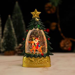 New LED Plastic Inject Water Christmas <b>Tree</b> <b>Lights</b> Snowman Gift Decorations Snowflake Music Box <b>Light</b> up - Product Image 3