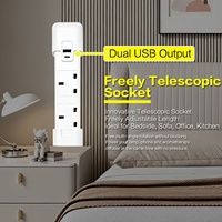 Multiprise rotative standard australienne en cuivre pur avec ports USB, extension de prise électrique, résistante aux flammes