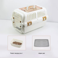 Vente en gros de cages pour chiens de qualité caisse de voyage pliable avec lucarne approuvée par les compagnies aériennes