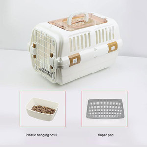 Toptan kaliteli köpek kafesleri kedi havayolu onaylı Skylight tasarım ile seyahat sandık katlanabilir - Product Image 6