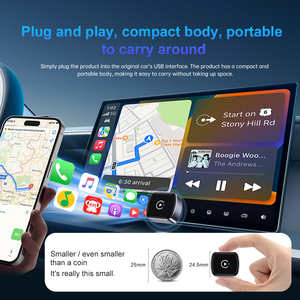 Fuallwin Mini USB Thiết Kế 2 Trong 1 Android Không Dây Carplay Adapter Cho Xe Ô Tô Có Dây Apple Carplay Ổn Định Kết Nối Xe Chơi - Product Image 3