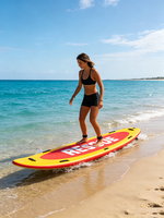 Planche de sauvetage gonflable SUP avec poignées et pompe, technologie Drop Stitch, écologique, durable, 10'5, aileron unique, pour lacs, rivières, océan