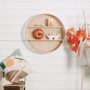 <span class=keywords><strong>Étagère</strong></span> <span class=keywords><strong>murale</strong></span> pliable moderne en PP tressé à la main, design à un seul niveau, <span class=keywords><strong>pour</strong></span> la cuisine, la salle de bain, le salon, décoration et rangement de pots - Product Image 5