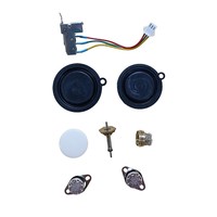 Kit de réparation pour chauffe-eau à gaz avec micro-interrupteur 3 fils, stabilisateur de débit, raccord à sertir M12, membranes diaphragmatiques et plaque de pression