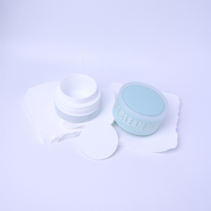 Bán buôn màu nhựa mỹ phẩm bao bì 100g đôi tường nhựa cơ thể Lotion Kem Jar trang điểm Remover Jar với nắp đậy - Product Image 2