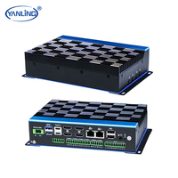 Mini PC industriel embarqué sans ventilateur X86 sur rail DIN, 14e génération, Ultra 5-125U, 2 ports LAN, pour applications IA en usine