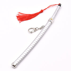 Fabricación venta japonés popular <span class=keywords><strong>anime</strong></span> Demon slaye exclusivo katana boca Yinosuke artesanía de metal espada de plata llavero en stock - Product Image 4