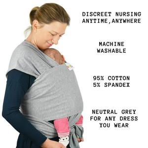 Porte-bébé en coton doux <span class=keywords><strong>de</strong></span> qualité supérieure avec logo personnalisé - Product Image 5