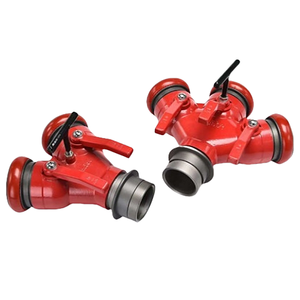 Fabrika Yangın Söndürme Ekipmanları 3 Yollu Hortum Vanaları 65mm Çıkışlı 3 Yollu Çıkışlar Su Bölücü Küresel Vana Demir Yangın Su Bölücü - Product Image 6