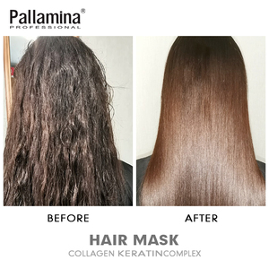 Mascarilla Capilar Pallamina con Aceite de Argán, Colágeno, Multi-Reparación, Queratina, Biotina, Terapia Intensiva para Cabello Dañado, Encrespado y Opaco - Product Image 6