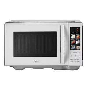 <span class=keywords><strong>Four</strong></span> à <span class=keywords><strong>micro</strong></span>-<span class=keywords><strong>ondes</strong></span> Midea blanc avec grill, capacité 23L, 900W/1100W, classe énergétique A, intérieur émaillé facile à nettoyer - Product Image 3
