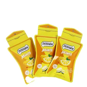 Fashionable Beloved Fresh Cooling Vitamin C Sugar Free Lemon Flavor OEM ODM Customized Candy Mints