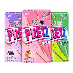 มัทฉะวานิลลาบลูเบอร์รี่ชีสสตรอเบอร์รี่นมช็อกโกแลต Glico <span class=keywords><strong>Pretz</strong></span> Cookie Bar 45g - Product Image 3