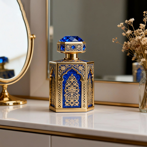 Làm cho Dubai khách hàng: Arabic sang trọng tinh thể thủy tinh chai nước hoa, 50ml/100ml, nhà sản xuất bán buôn. - Product Image 2