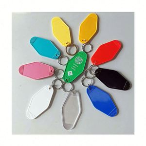 High Quality Custom logo Promotional Blank Plastic Motel Room Hotel Keychain - Product Image 1