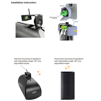 Système audio PA pour fête FIT W8 8 pouces à gamme complète, enceinte murale extérieure personnalisable avec logo pour école, salle de classe, hôtel
