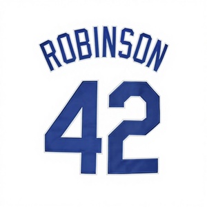 Camisetas de Béisbol para Hombre con Bordado de Nombre y Número, Estilo Americano Popular 2025 2026, 100% Poliéster, Protección UV, Cuello en V, Venta al Por Mayor - Product Image 2