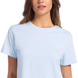 Camiseta de Mujer de Algodón 100% Ecológica, Superventas de Verano, Manga Corta de Alta Calidad, Servicio OEM - Product Image 3