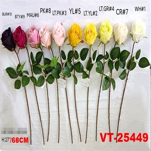 X1-LateX สเปรย์กุหลาบเทียมโพลีเอสเตอร์68ซม. ใหม่ล่าสุด2025นิ้วสำหรับวันแม่วันคริสต์มาสฮาโลวีนอีสเตอร์ - Product Image 5