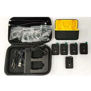 Ensemble de 4 microphones de haute qualité, 2 bâtons d'interview, 2.4G sans fil, diffusion en direct, conférence, diffusion, caméra intelligente, type-C - Product Image 4