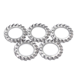 M2 M2.5 M3 M4 M5 Good Quality Stainless Steel External Teeth Gasket Serrated Lock DIN6798 Type a <b>M6</b> - Product Image 4