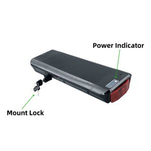 Batteria Posteriore per E-bike 36V 10Ah 10.4Ah 14Ah 24V con Montaggio su Portapacchi Posteriore per Z802 Hiper Engine Fold X1 E-bike - Product Image 3