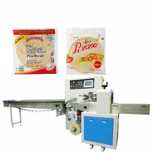 Máquina de embalagem de panqueca pita árabe, pão árabe, tortilla, pizza, paratha, crepes, chapatti, roti, sacola, máquina de embalagem