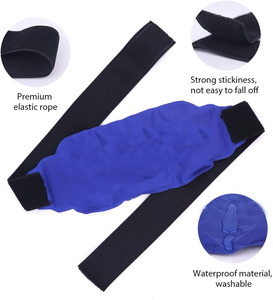 Envoltura de Gel de Hielo de Nailon Flexible y Reutilizable para Múltiples Articulaciones, Alivio de Artritis, <span class=keywords><strong>Desgarro</strong></span> de Menisco, Soporte Cómodo para <span class=keywords><strong>Hombro</strong></span> y Rodilla - Product Image 3