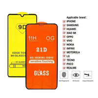 Protection d'écran en verre trempé 3D 5D 9D 21D 18D pour iPhone Hot 8 9 S16 Pro