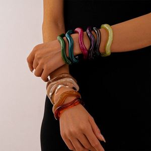 lab diamond tennis <b>bracelet</b> Cross border multi Reliable Jewelry Supplier Comfort Fit Inner Two-tone Finish - Product Image 3