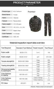 Veste et <span class=keywords><strong>pantalon</strong></span> de combat, costume tactique formel, uniforme camouflage urbain numérique - Product Image 2