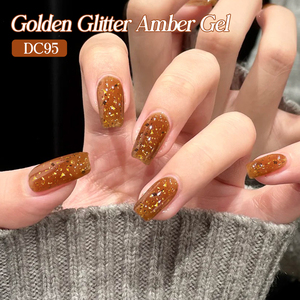 MTSSII-Vernis à Ongles Gel Ambré Brillant, Gel de Vernis à Ongles en Cristal, <span class=keywords><strong>Marron</strong></span>, Vert, <span class=keywords><strong>Automne</strong></span>, 6 Couleurs, UV, LED, <span class=keywords><strong>Art</strong></span> de Manucure - Product Image 4