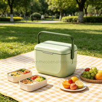 Mini glacière portable de camping 6L, couleur macaron, avec poignée, pour pique-nique et voyage