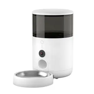 Alimentador inteligente automático para mascotas-Cámara Full HD 3MP-WiFi de 2,4 y 5,8 GHz-Alimentador inalámbrico para mascotas Alexa y Google Home