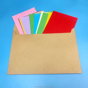 RTS détail bas quantité minimale de commande enveloppes en papier kraft échantillon gratuit Mini commande <span class=keywords><strong>lettre</strong></span> carte cadeau cartes-notes carte postale Mailer dur artisanat <span class=keywords><strong>enveloppe</strong></span> - Product Image 2