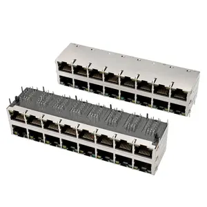 הוביל מספר conteur rj45 שקע מחבר נקבה שקע מחבר 2x8 ג 'יגה