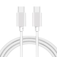 Cables de carga rápida tipo C a tipo C 3A PD de 3 pies Cables DE DATOS DE cargador con cable para teléfono móvil