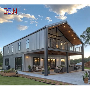 Легкий стальной сборный дом-вилла, модульный быстровозводимый дом, контейнерный дом, портативное здание для проживания семьи - Product Image 1