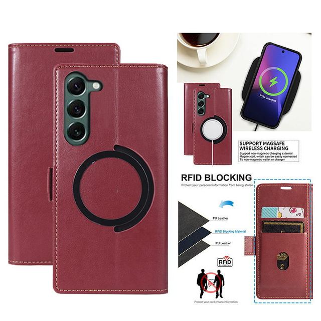 New Design 2023 Cases for Samsung Galaxy A14 A54 A34 5G Flip Leather Phone Case for Samsung A14 Magnetic Card Wallet Back Cover