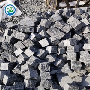 Nguồn Cung Cấp Từ Nhà Máy Đá Granit Màu Xám Đậm Đá <span class=keywords><strong>Cobble</strong></span> Đá Granite Tự Nhiên Đá Lát Nền Đá Cuội Cho Vỉa Hè - Product Image 4