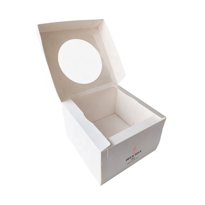 <span class=keywords><strong>Caja</strong></span> <span class=keywords><strong>de</strong></span> Cartón Reutilizable para Pastel <span class=keywords><strong>con</strong></span> Ventana Redonda en la Tapa, Impresión <span class=keywords><strong>de</strong></span> Logotipo Personalizado, Contenedor para Pastel <span class=keywords><strong>con</strong></span> Base para Pastel, Ideal para Panadería - Product Image 2